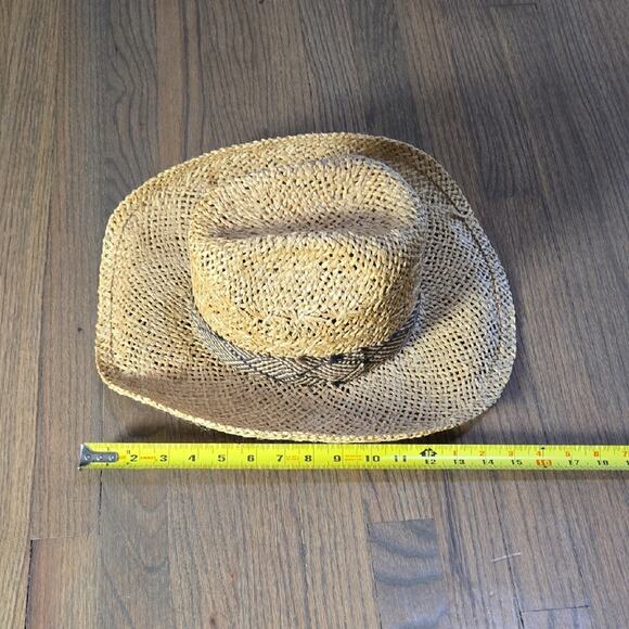 Larry Mahan's Straw Cowboy Hat with Braided Band - Picture 5 of 12